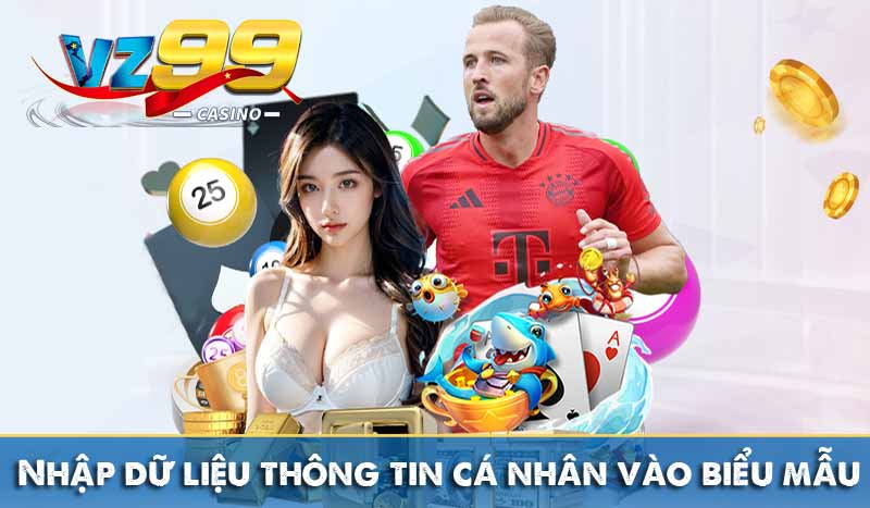Nhập dữ liệu thông tin cá nhân vào biểu mẫu