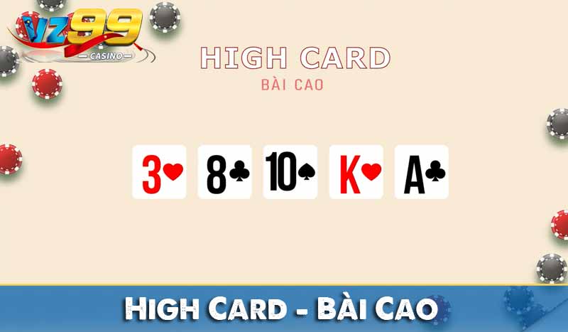 Bảng xếp hạng Tay Bài Poker từ mạnh đến yếu High Card – Bài Cao