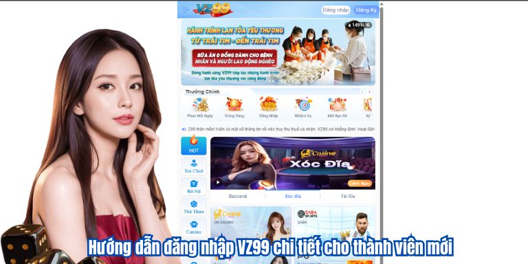 Hướng dẫn đăng nhập VZ99 chi tiết cho thành viên mới